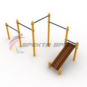 Купить Каскад турников со скамьей для пресса Воркаут SP WRK-12_76mm в Зарайске 